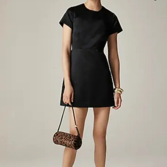 NWT J. Crew Collection Michelle A-line mini dress in duchesse satin